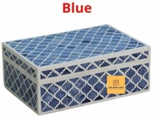 Caixa decorativa para armazenamento de joias com incrustação óssea decoração para casa sala de estar comprar usado  Enviando para Brazil