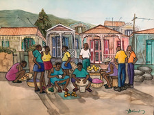 Tableau haïtien yordan d'occasion  Le Pré-Saint-Gervais