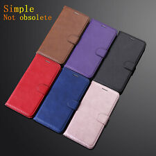 Einfarbige PU-Leder Flip Wallet Case Handyhülle für Samsung A20E A10E A33 A82 5G comprar usado  Enviando para Brazil