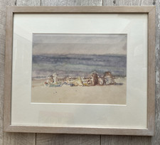 Watercolour painting beach for sale  BEDFORD