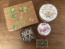 Trinket dishes wooden for sale  TADLEY