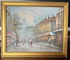 Vintage impressionist cityscap for sale  Englewood