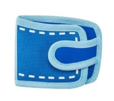 Carteira Jump From Paper Poketto azul 2D 3D bolsa design ilustrado nova sem etiquetas $59 comprar usado  Enviando para Brazil