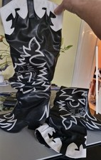 Cowboy boots black for sale  LONDON