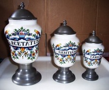 Pots apothicaire porcelaine d'occasion  Volvic