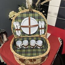 vintage wicker picnic basket for sale vintage wicker picnic basket for sale CHICHESTER