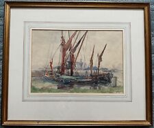 Watercolour suffolk barges for sale  UK