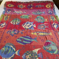 Vtg fish blanket for sale  Fort Wayne