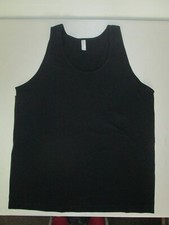 Camiseta Regata Masculina Preta Grande 100% Algodão Vestuário Americano Fabricada nos EUA comprar usado  Enviando para Brazil