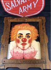 picture blue clown framed for sale  Indianapolis