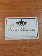 Etiquette chevalier montrachet usato  Spedire a Italy