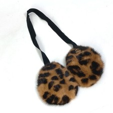 Amortecedor de orelha LOUIS VUITTON padrão leopardo aquecedor de orelha marrom/preto comprar usado  Enviando para Brazil