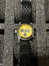 Relógio Invicta Force - Usado - Não testado - Pulseira de couro - Preto e amarelo comprar usado  Enviando para Brazil