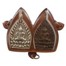 PINGENTE AMULETO BUDA TAILANDÊS ANTIGO BOON LP REAL QUENTE DINHEIRO RICO!!! comprar usado  Enviando para Brazil