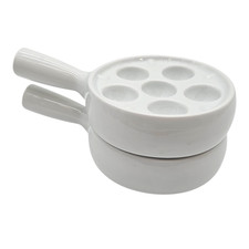 White ceramic escargot for sale  San Jose