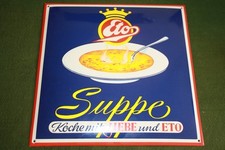 Emailleschild eto suppe gebraucht kaufen  Leipzig