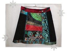 Jupe fantaisie patchwork d'occasion  Foix