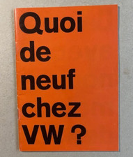 Brochure Quoi de neuf chez VW ? ( Volkswagen Coccinelle, VW 1600 TL, Variant ..) comprar usado  Enviando para Brazil