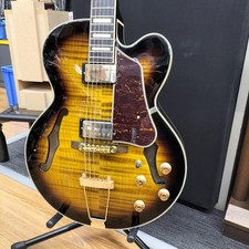 IBANEZ AF95FM-AYS Usado 2001 Corpo de Bordo Pescoço de Bordo Escala de Ébano com Estojo Macio, usado comprar usado  Enviando para Brazil