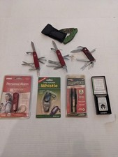 Kit de sobrevivência: 3-3" facas suíças/faca camo/alarme/bússola de apito/pimenta... comprar usado  Enviando para Brazil