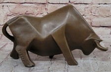 Grande Marrón Pátina Fighting Bull Moderno Arte por Botero Bronce Escultura Deco comprar usado  Enviando para Brazil