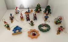 Vintage wooden christmas for sale  LINCOLN