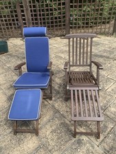 Teak steamer chairs for sale  CHISLEHURST