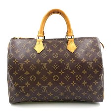 Bolsa de mão Louis Vuitton Speedy 35 monograma couro marrom PVC M41524 comprar usado Bolsa de mão Louis Vuitton Speedy 35 monograma couro marrom PVC M41524 comprar usado  Enviando para Brazil