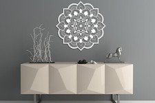 DREWNIANA DEKORACJA ŚCIENNA 3D, MANDALA, KWIAT ŻYCIA, DEKORACJA BOHO, OZDOBA, JOGA, używany na sprzedaż  PL