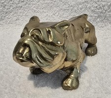 Estatueta de cachorro American Bulldog vintage miniatura bronze maciço e cobre peso papel comprar usado  Enviando para Brazil