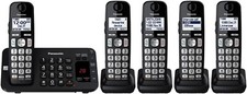 Telefone sem fio Panasonic com secretária eletrônica 5 aparelhos comprar usado  Enviando para Brazil