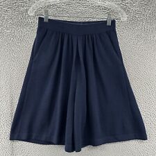 Shorts St John Feminino 10 Azul Básico Santana Malha Plissada Culottes Bolso comprar usado  Enviando para Brazil