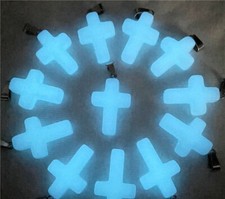 50 peças pingente de pedra preciosa azul natural luminosa formato cruz cura joia, usado comprar usado  Enviando para Brazil