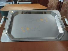 Vassoio acciaio oro usato  Ladispoli