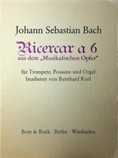 Bach ricercar trumpet for sale  DULVERTON