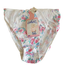 Usado, Vintage Chic h.i.s. Calcinha floral tamanho 7 corte alto 100% algodão com inserções transparentes comprar usado Usado, Vintage Chic h.i.s. Calcinha floral tamanho 7 corte alto 100% algodão com inserções transparentes comprar usado  Enviando para Brazil