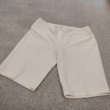 Pantalones Cortos de Golf Adidas Para Mujer Frente Plano Blanco Sólido Bermudas Chino Talla XL Nuevos segunda mano  Embacar hacia Argentina