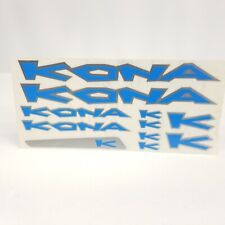 Conjunto de adesivos Kona quadro bicicleta ciclismo preto azul mountain bike MTB  comprar usado  Enviando para Brazil
