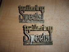 Usado, 1973-1980 Chevy C10 C20 C30 Trailering Special Cab Side Emblem Badge Set Par OE comprar usado Usado, 1973-1980 Chevy C10 C20 C30 Trailering Special Cab Side Emblem Badge Set Par OE comprar usado  Enviando para Brazil