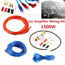 Usado, Kit de áudio cabo de alimentação para carro amplificador instalação RCA subwoofer fiação 1500W prático comprar usado  Enviando para Brazil