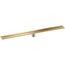 Dreno de chuveiro linear Axor 42527, contra parede, ótica dourada escovada comprar usado  Enviando para Brazil