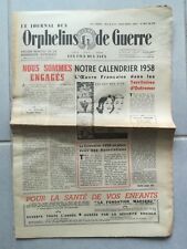 Authentique journal orphelins d'occasion  Angers-