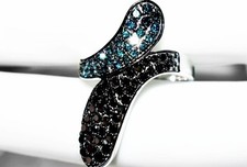 Blue diamonds black for sale  HUNTINGDON