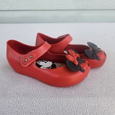 Usado, Mini Melissa x Disney Red Mickey and Minnie Mouse Mary Jane Shoe Toddle TAM 8 comprar usado  Enviando para Brazil