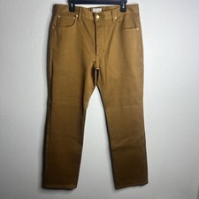 Calça Wythe Bedford Masculina Cordão Cinco Bolsos Baía Marrom TAMANHO 36 Botão Mosca Excelente Estado Usado comprar usado  Enviando para Brazil