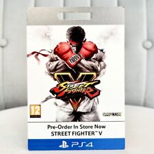 Street Fighter V 5 RARO CARTÃO PROMOCIONAL videogame edição de colecionador PS4 mercadoria comprar usado  Enviando para Brazil