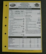 Fiche technique automobile d'occasion  France