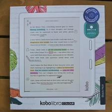 Kobo Libra Color 7" E-Reader Impermeável 32GB Armazenamento Preto (N428-TP-BK-S-CK) comprar usado  Enviando para Brazil
