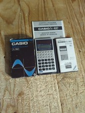 Calculadora científica de células solares vintage CASIO FX-960 com caixa manuais FUNCIONANDO  comprar usado  Enviando para Brazil