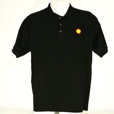 Camisa polo uniforme funcionário petróleo posto de gasolina SHELL preta tamanho M média NOVA comprar usado  Enviando para Brazil